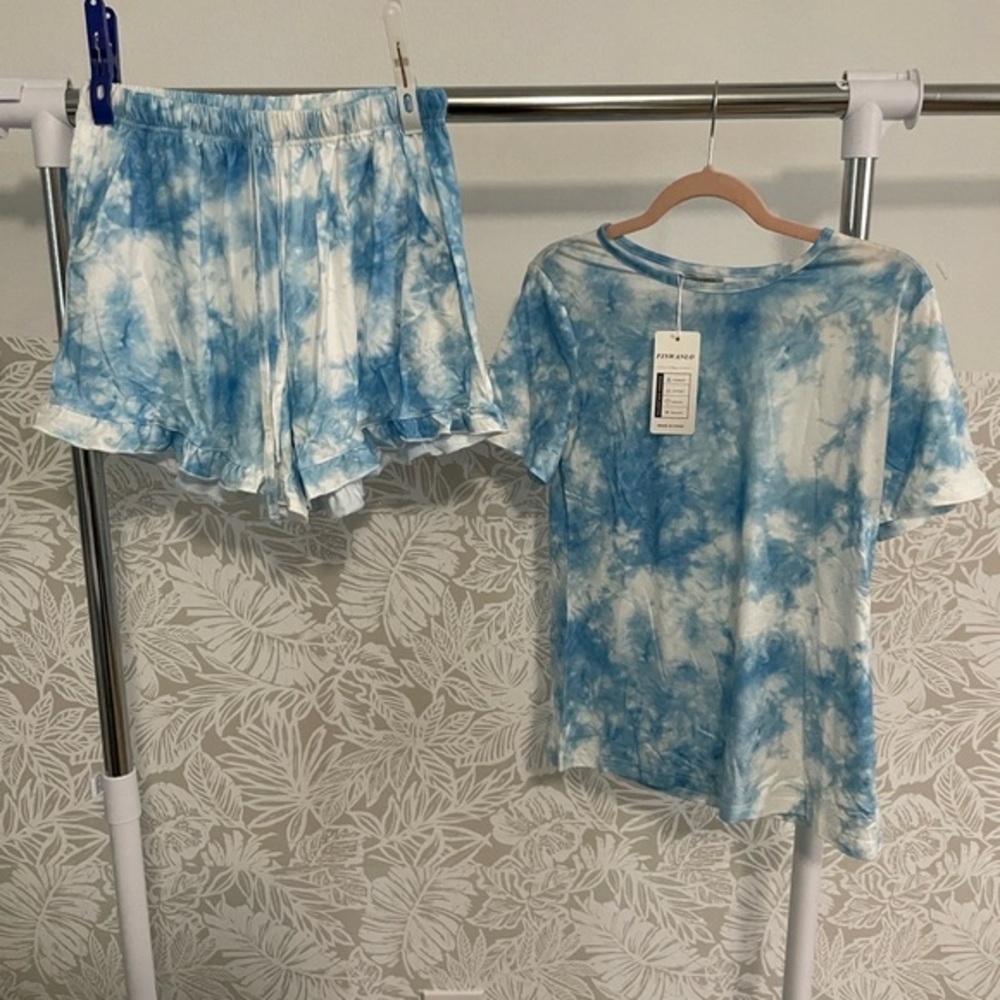 Tie dye sleepwear set NEW SMALL